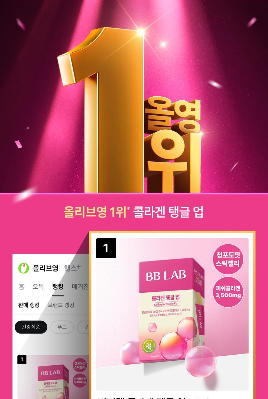 [차학연 PICK/1+1] 비비랩 콜라겐 젤리 14포 3종 택1 (석류콜라겐S/이뮨알로에/콜라겐탱글업) 상세페이지 31